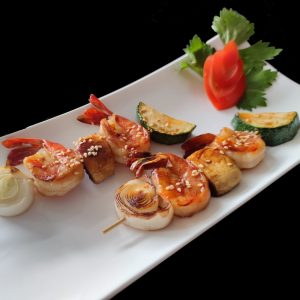 Yakitori scampi